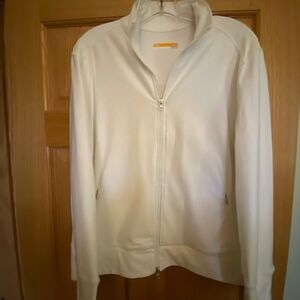 Women's White Zip Up Jacket